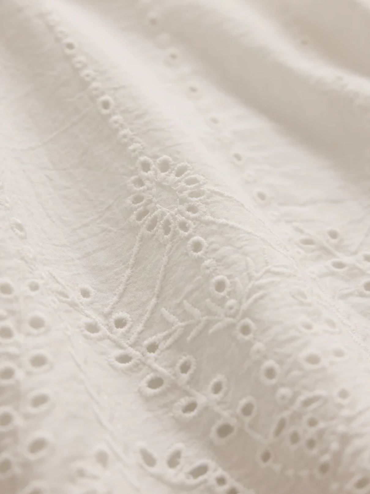 Z Supply Oceanside Embroidered  Top in White