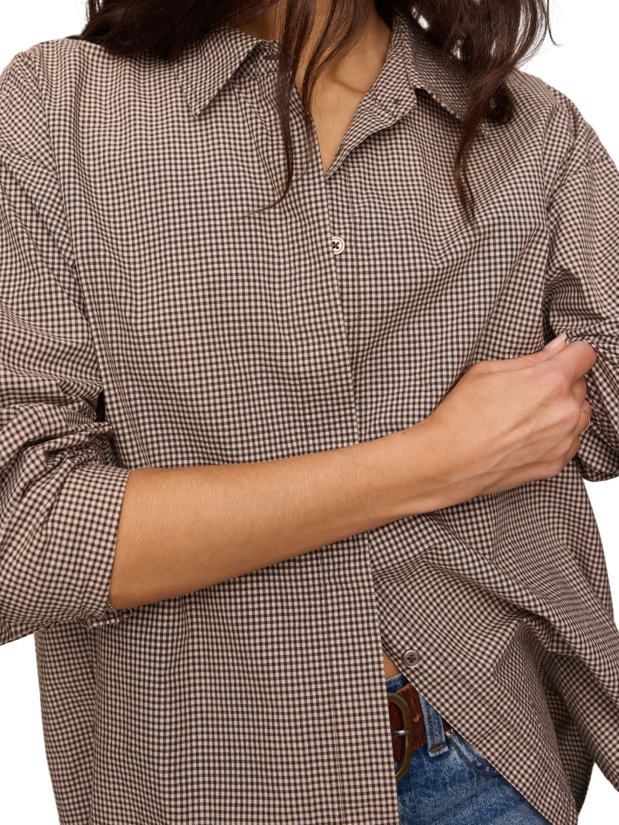 Z Supply On Duty Gingham Button Up Shirt