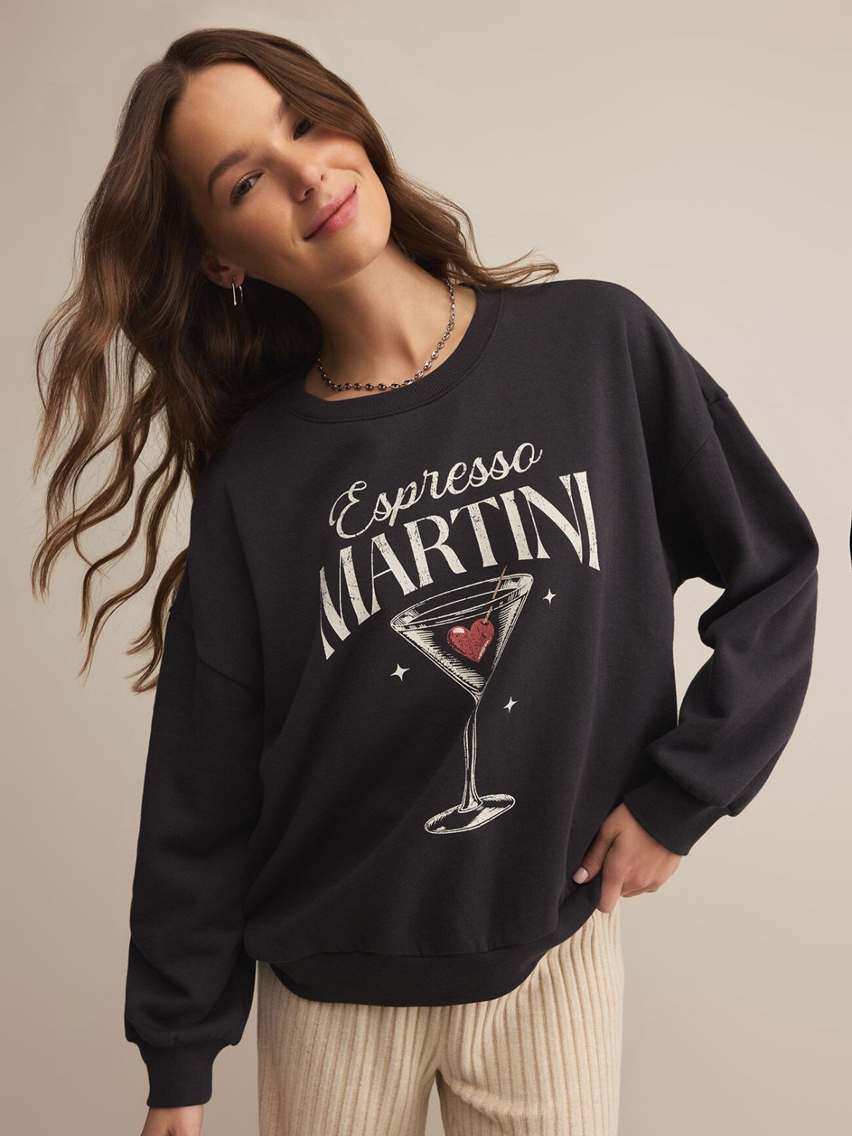 Z Supply Oversized Martini Sweatshirt 