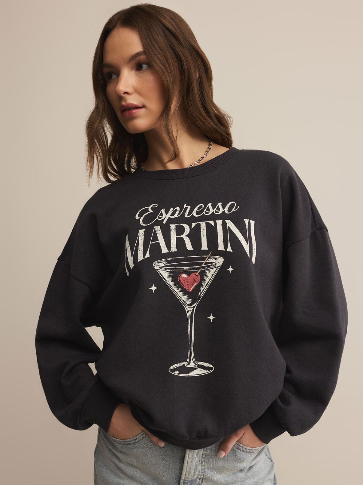 Z Supply Oversized Martini Sweatshirt 