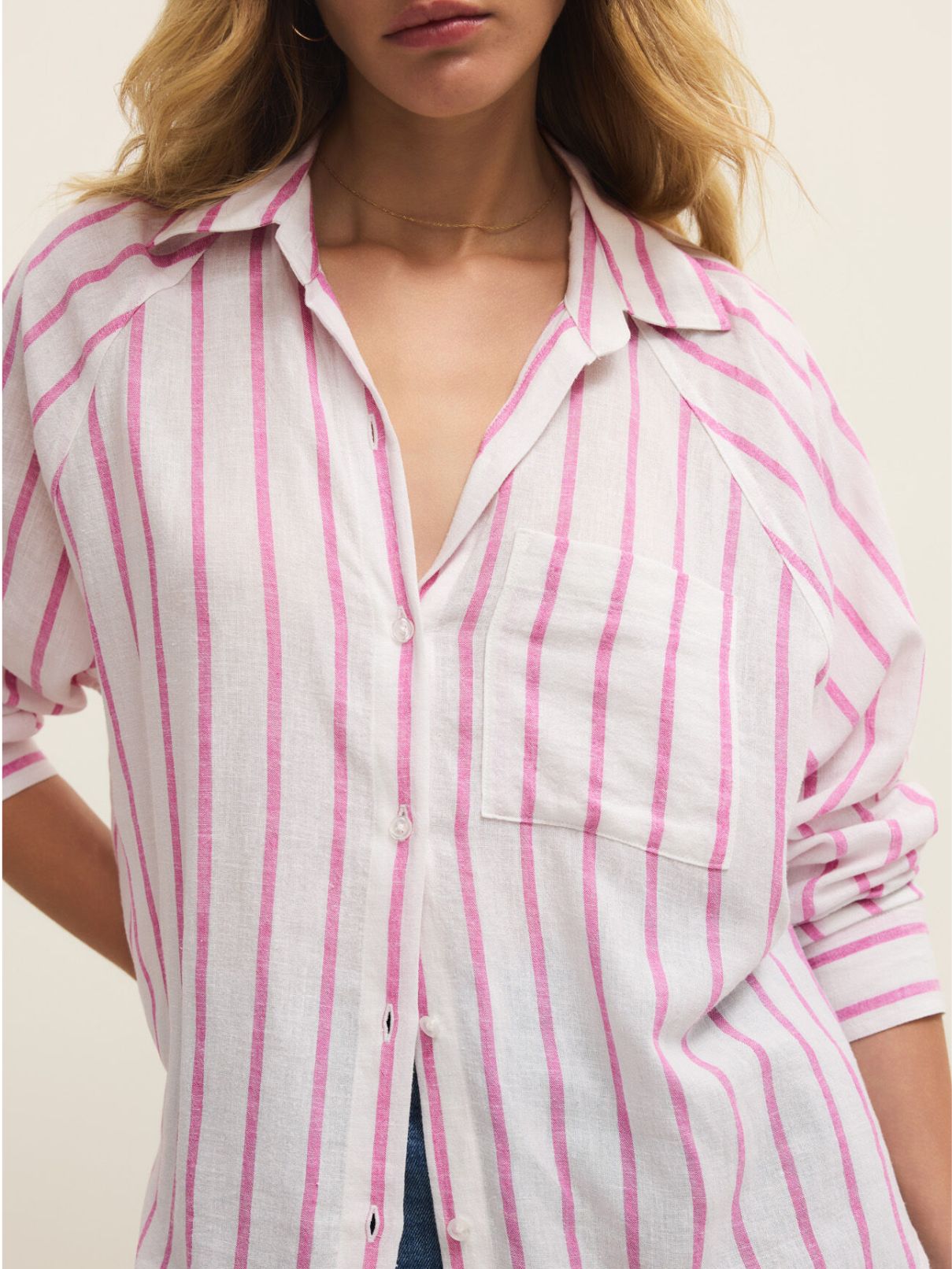 Z Supply Perfect Line Top in Spanish Rose