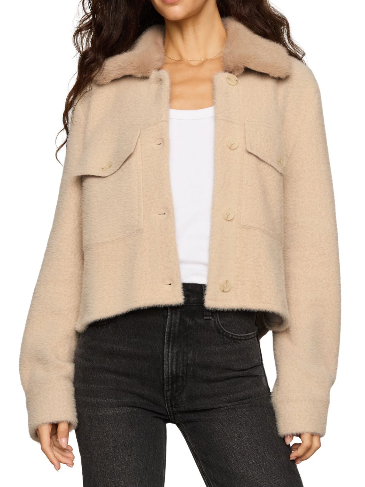 Z Supply Peyton Jacket in Soft Ecru