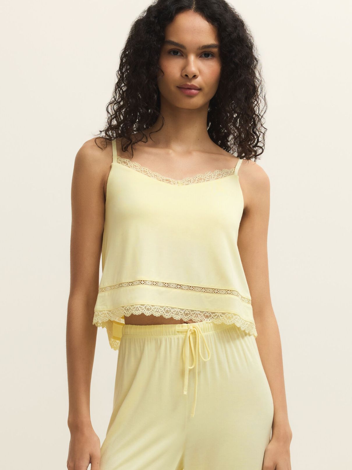 Z Supply Pj Set Crochet Cami and Pant in Pineapple