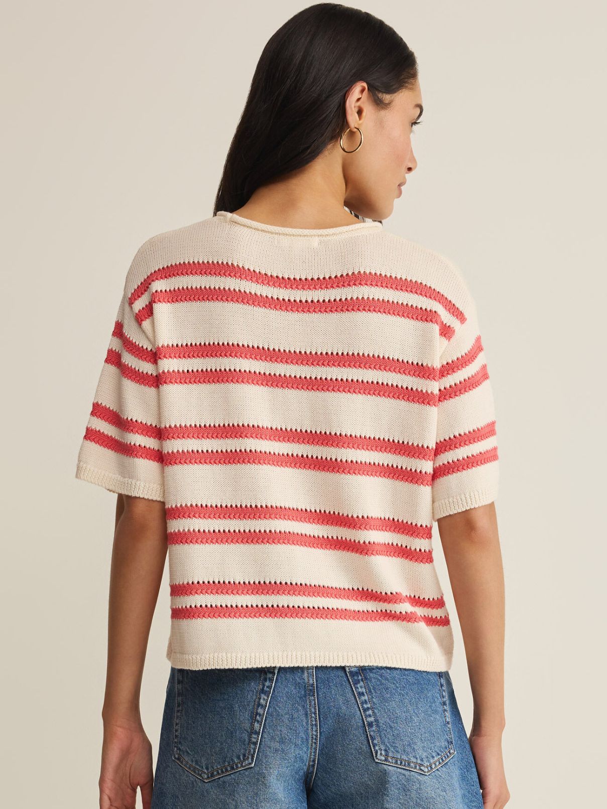 Z Supply Prado Stripe Sweater Tee in Gelato