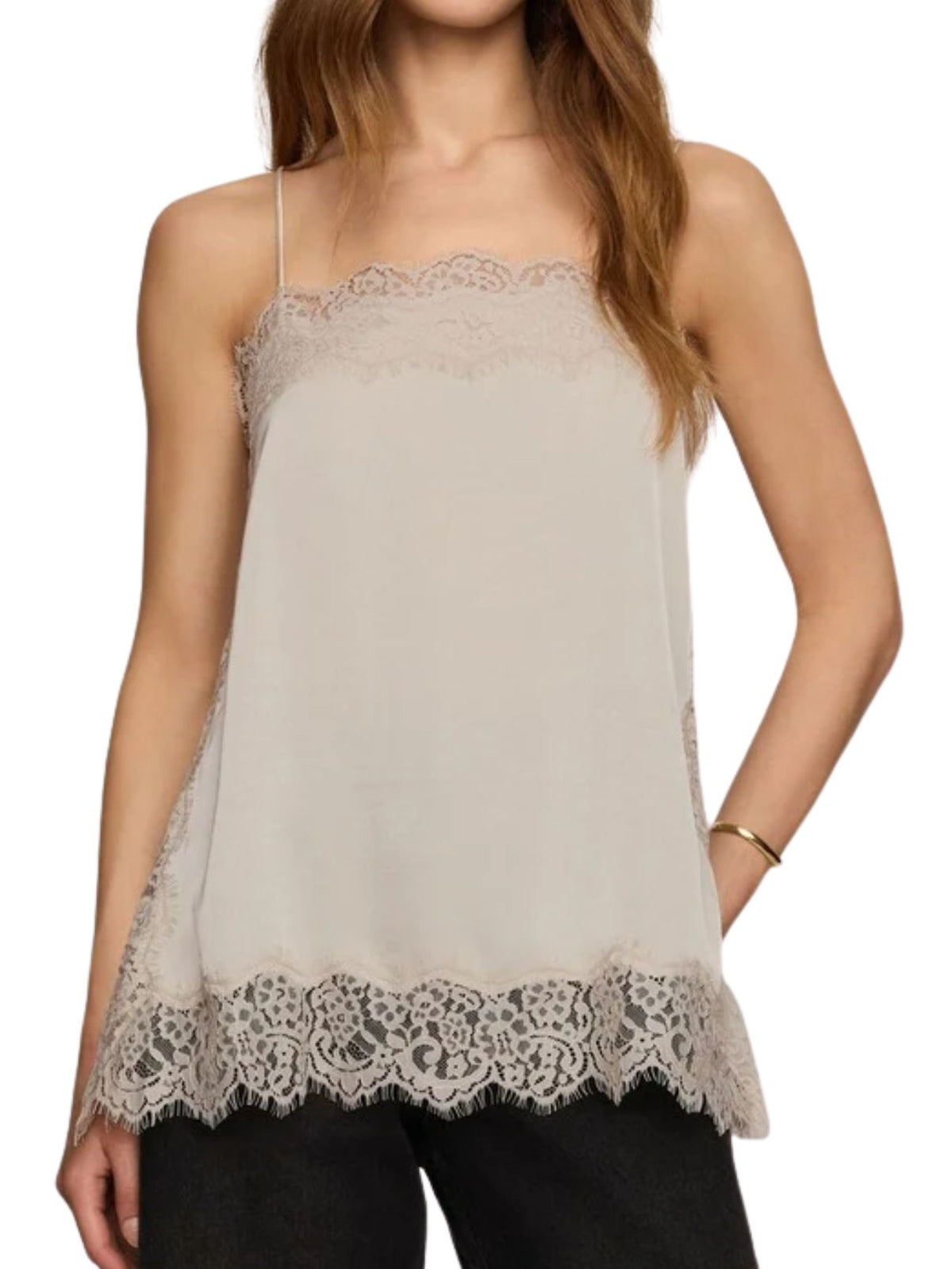 Z Supply Roselle Lace Cami in Pearl