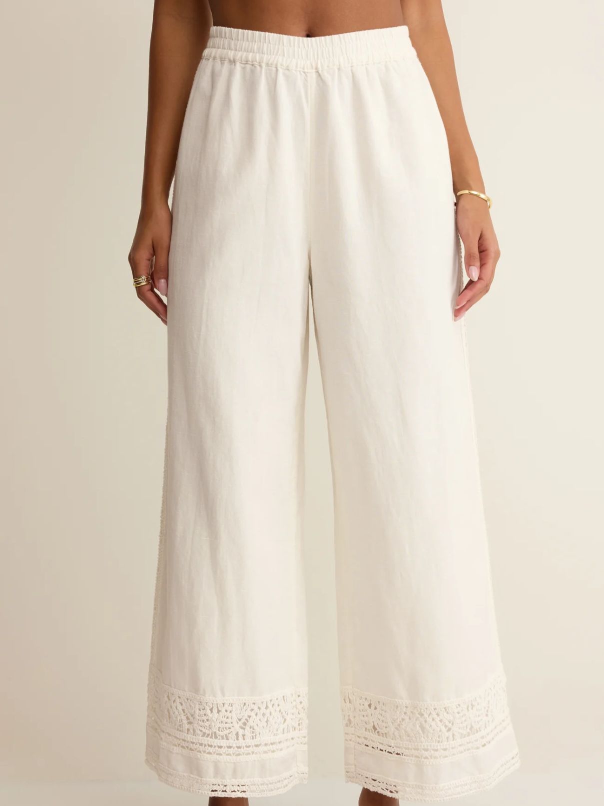 Z Supply Scout Embroidered Pant in White