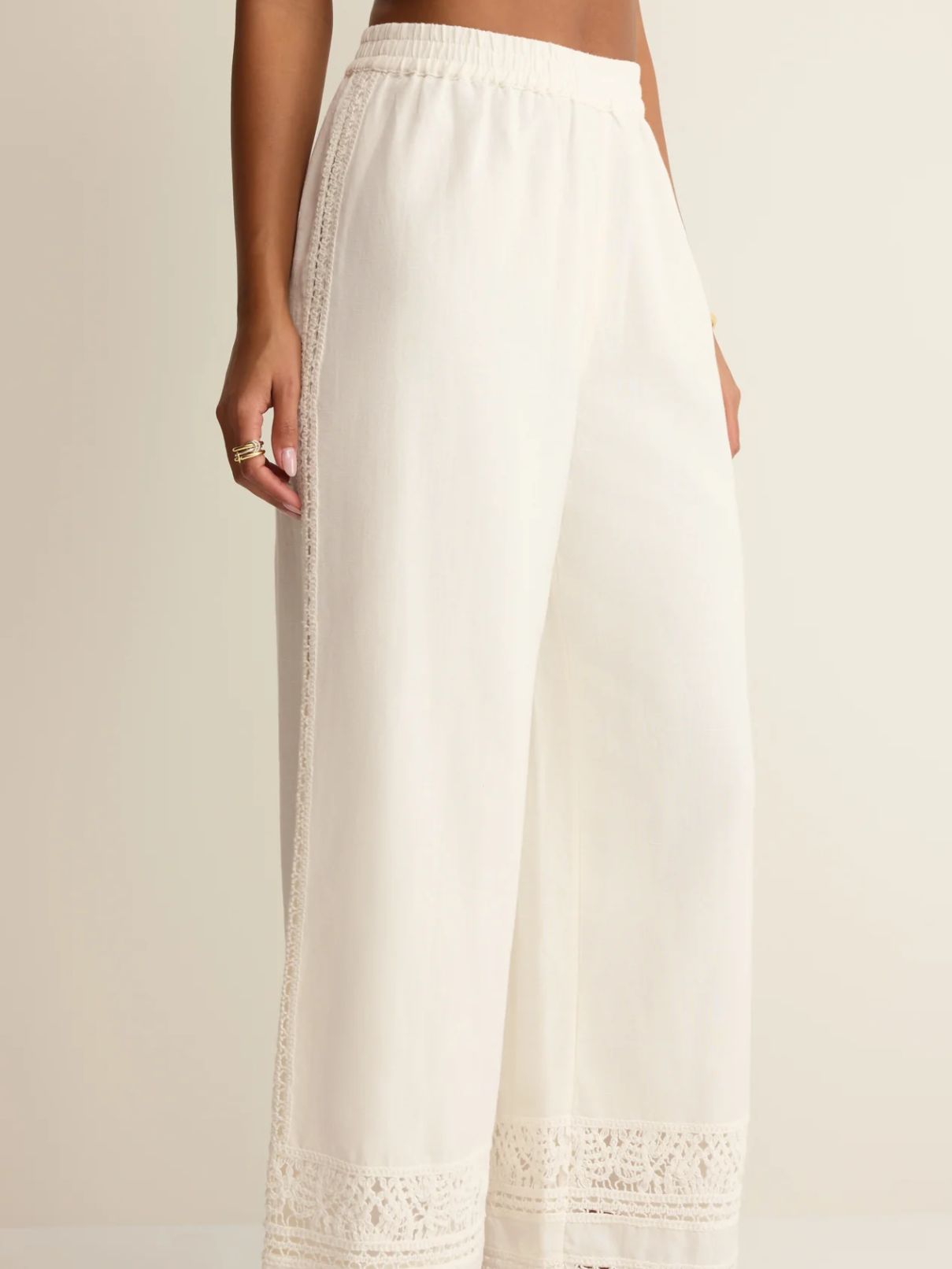 Z Supply Scout Embroidered Pant in White