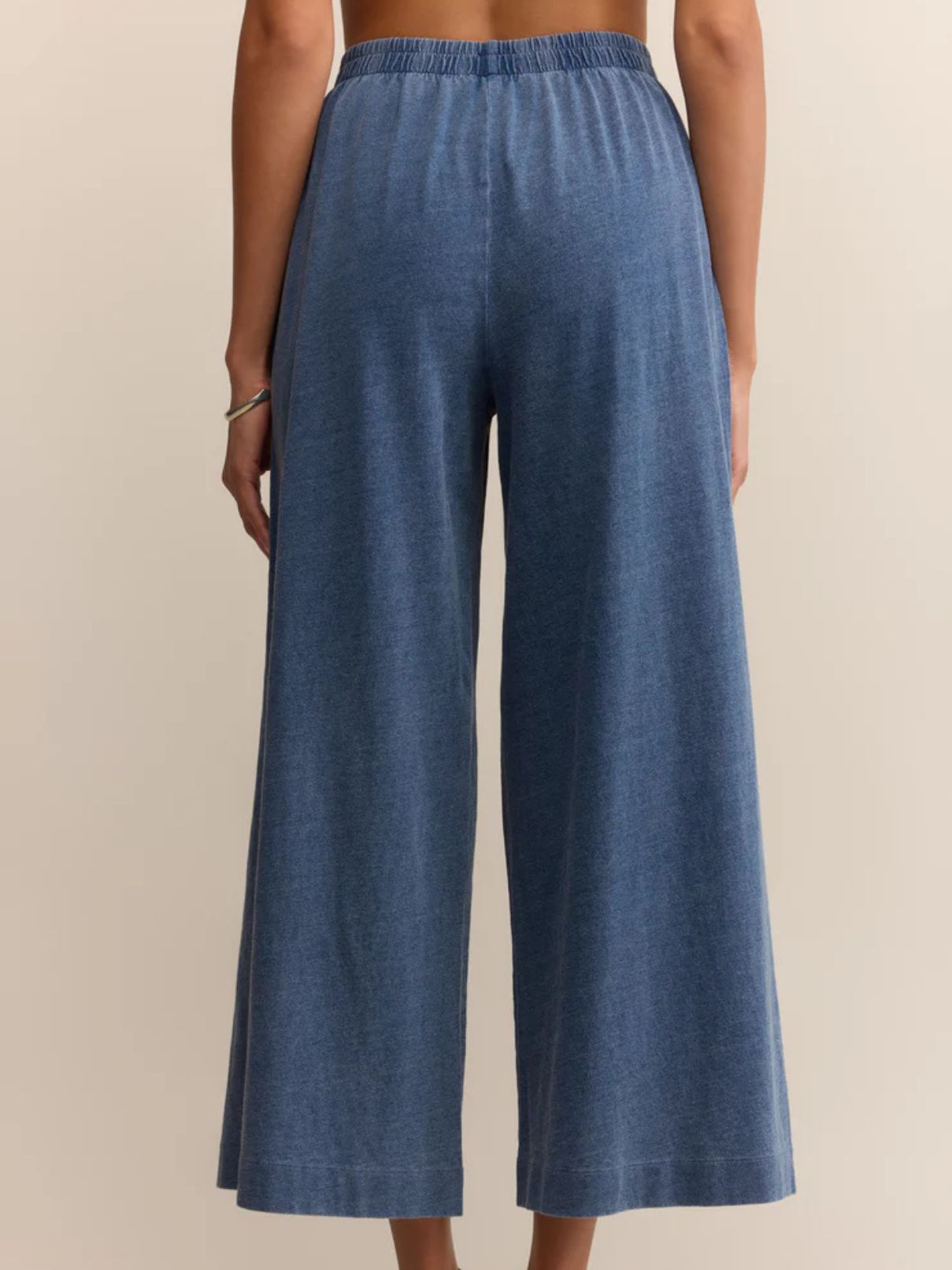 Z Supply Scout Jersey Denim Pant in Vintage Indigo