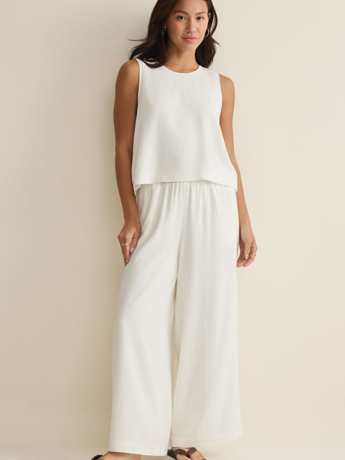 Z Supply Scout Linen Pant in White 