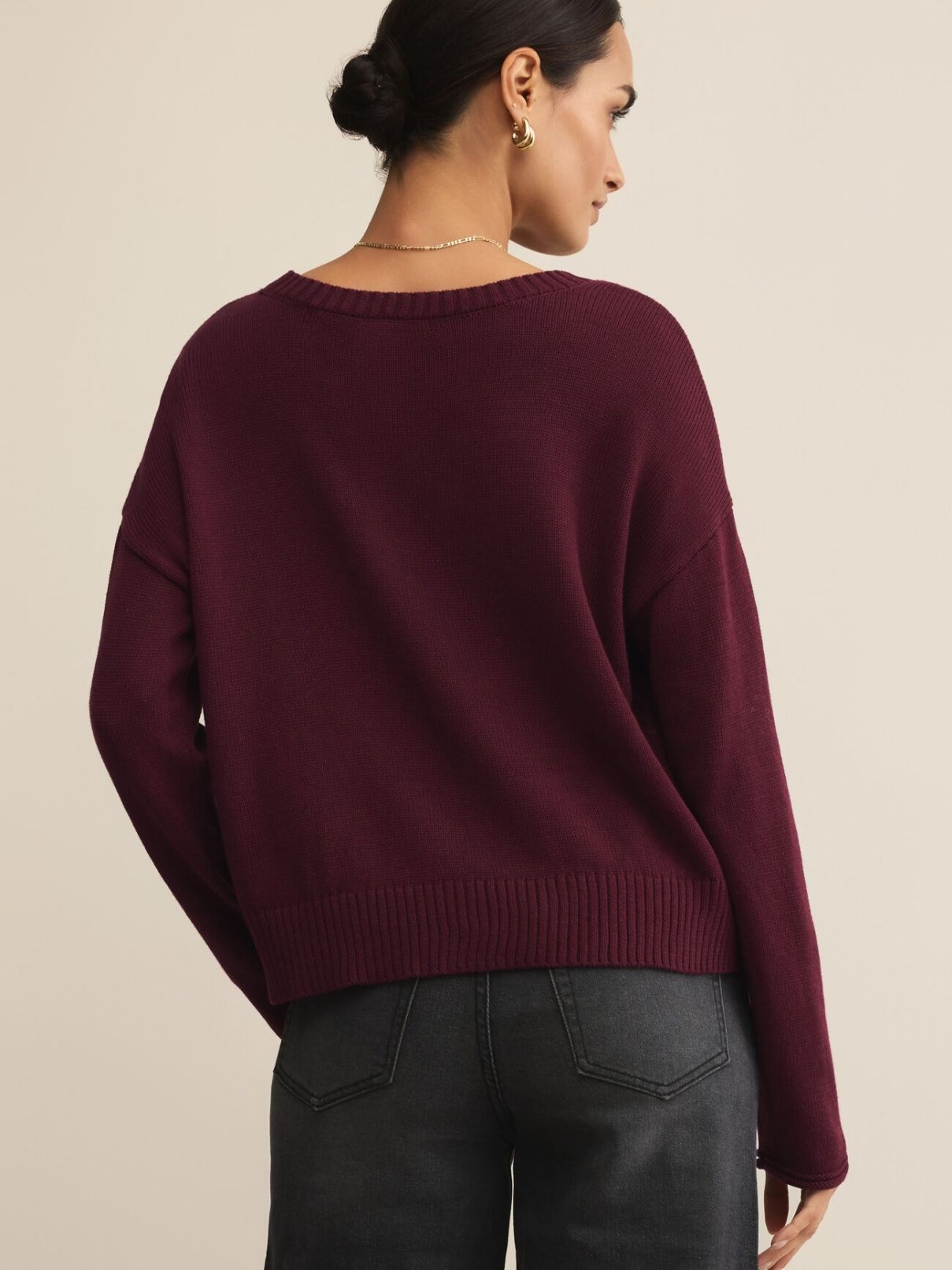 Z Supply Sienna Merry Sweater in Merlot