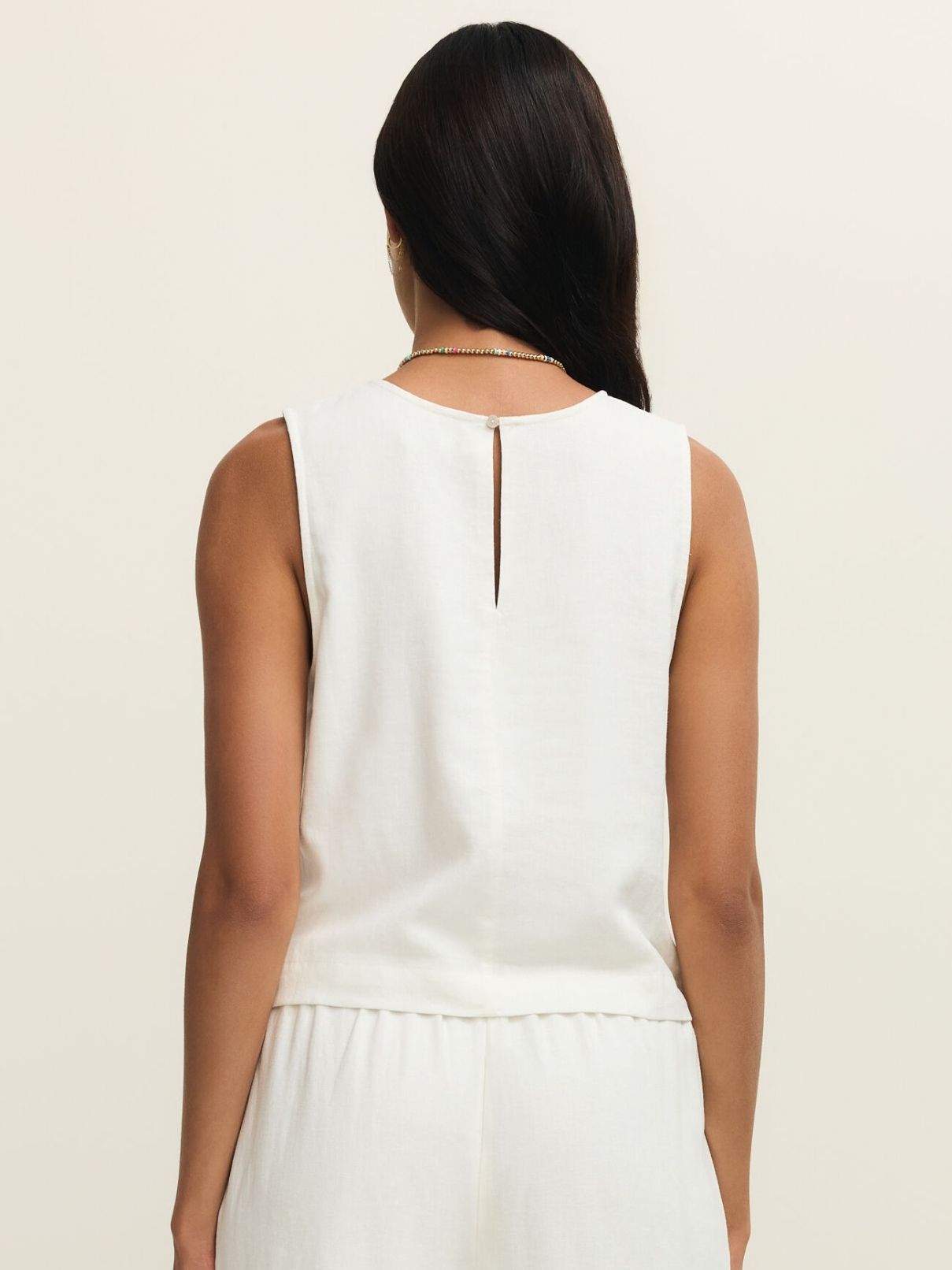 Z Supply Sloane Linen Top in White