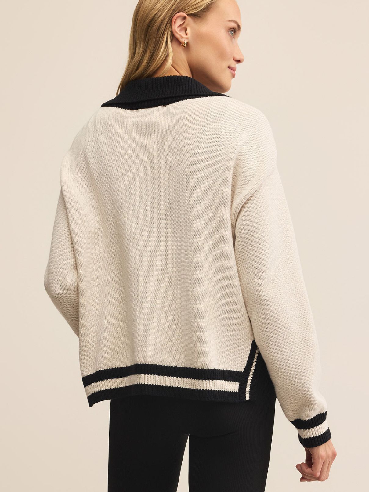 Z Supply Society Sweater in Crystal