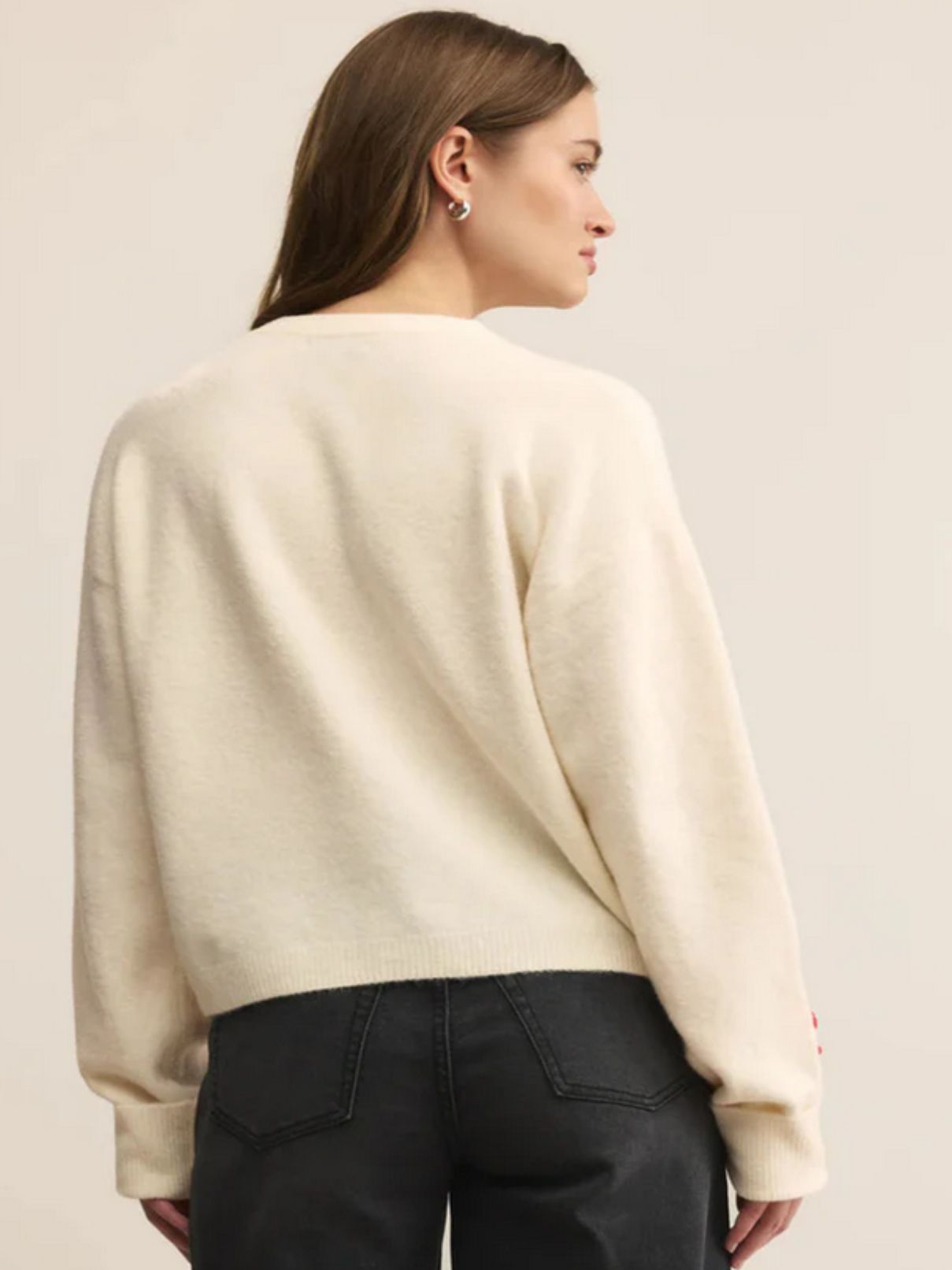 Z Supply Tie The Ribbon Sweater in Warm White