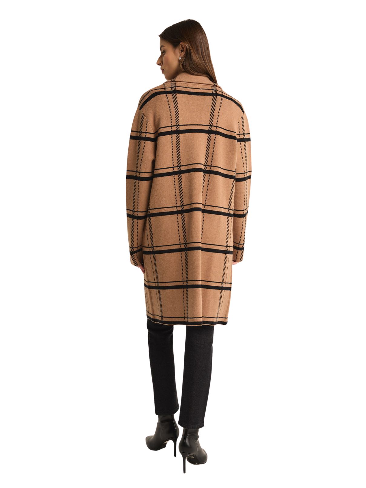 Z Supply Timber Plaid Cardigan in Campfire