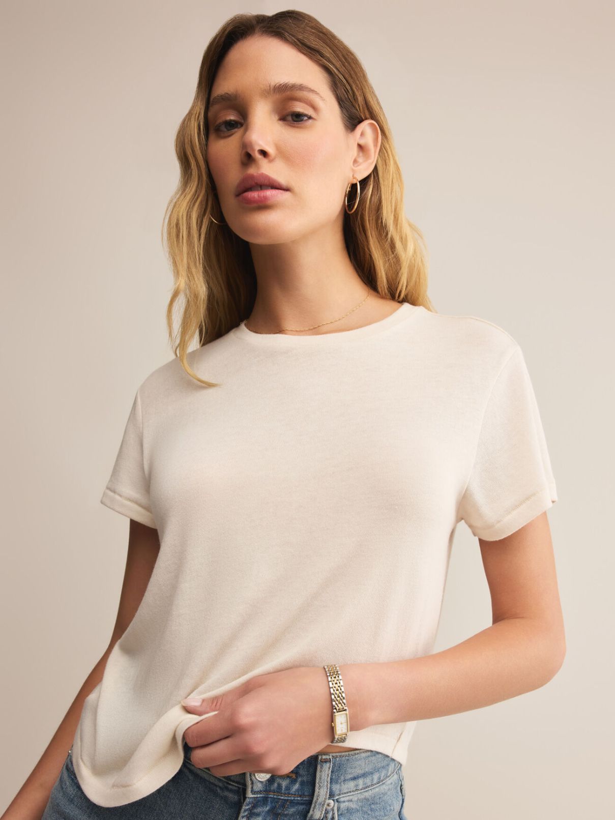 Z Supply Tourist Tee in Crystal