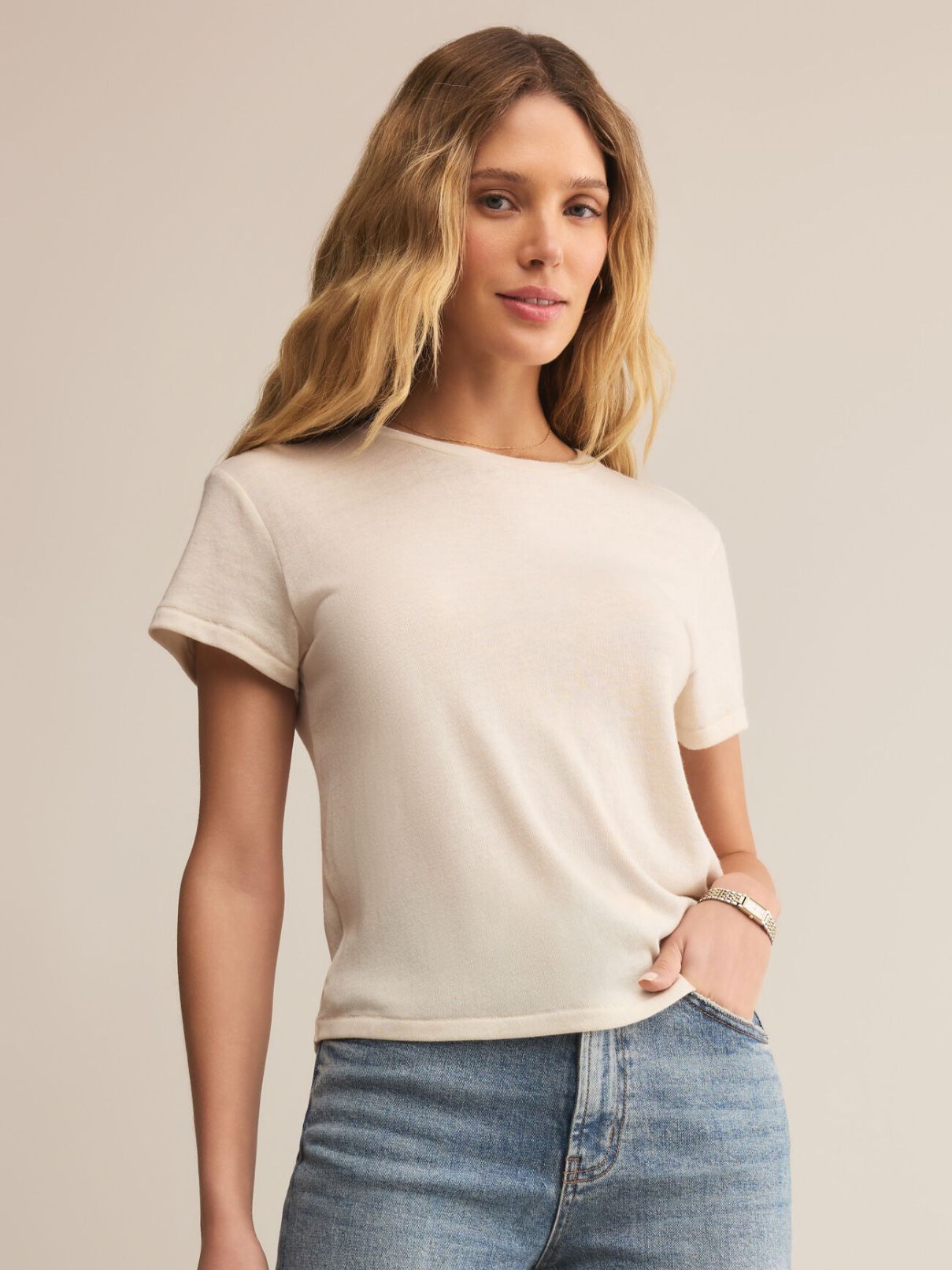 Z Supply Tourist Tee in Crystal