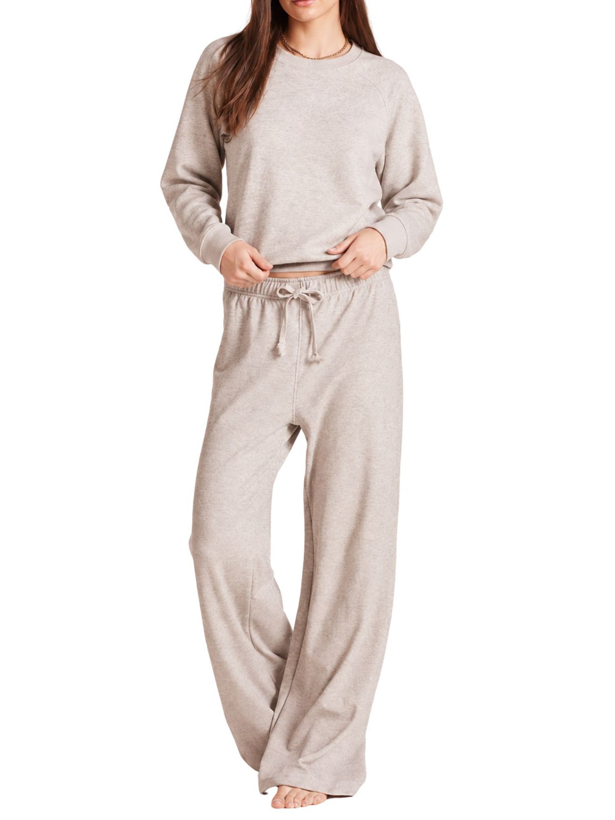 bobi LA Naomi Pullover in Light Taupe