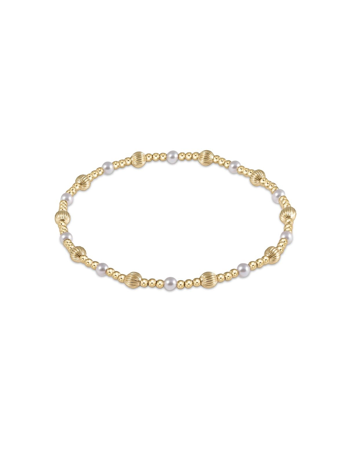 enewton Dignity Sincerity Gold 4mm Bracelet – Pearl