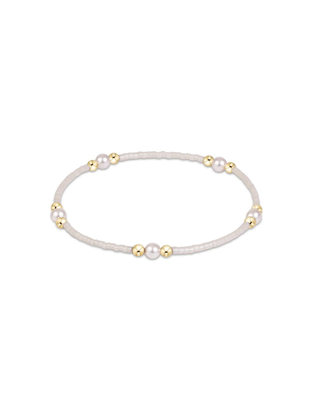 enewton Hope Purpose Pearl Bracelet in Milkshake