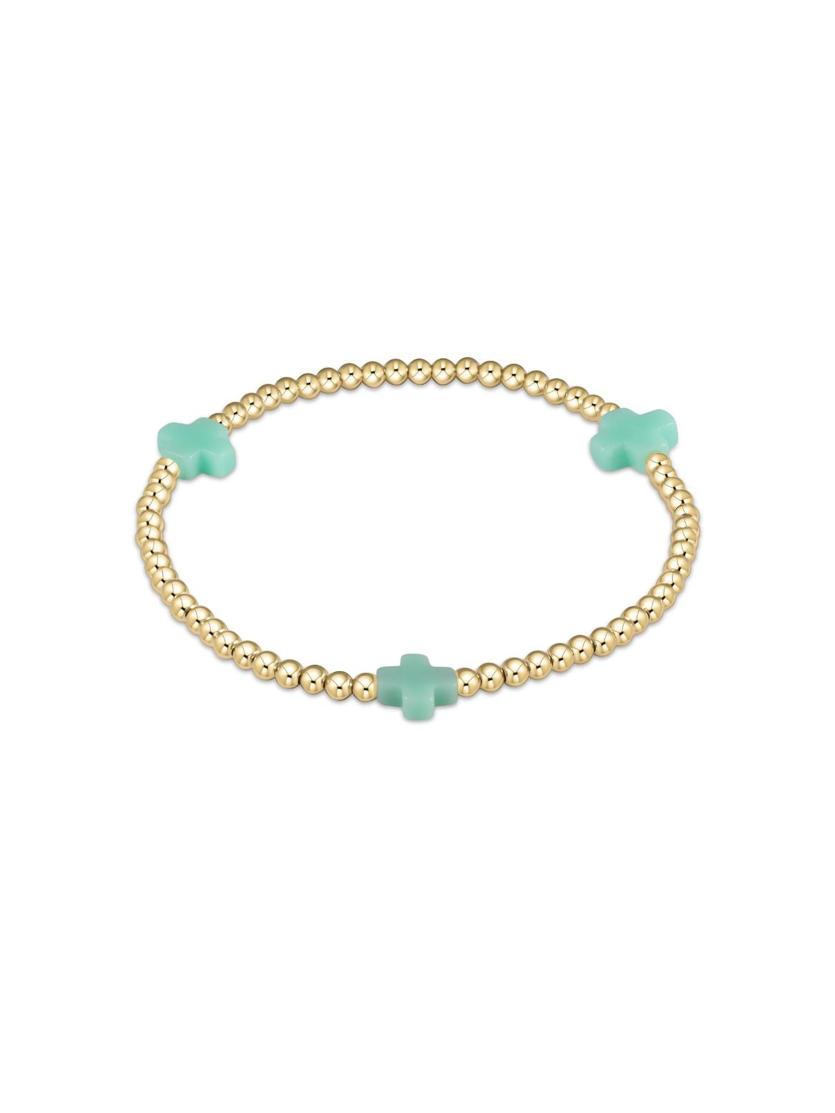 enewton Signature Cross 3mm Gold Bracelet – Mint