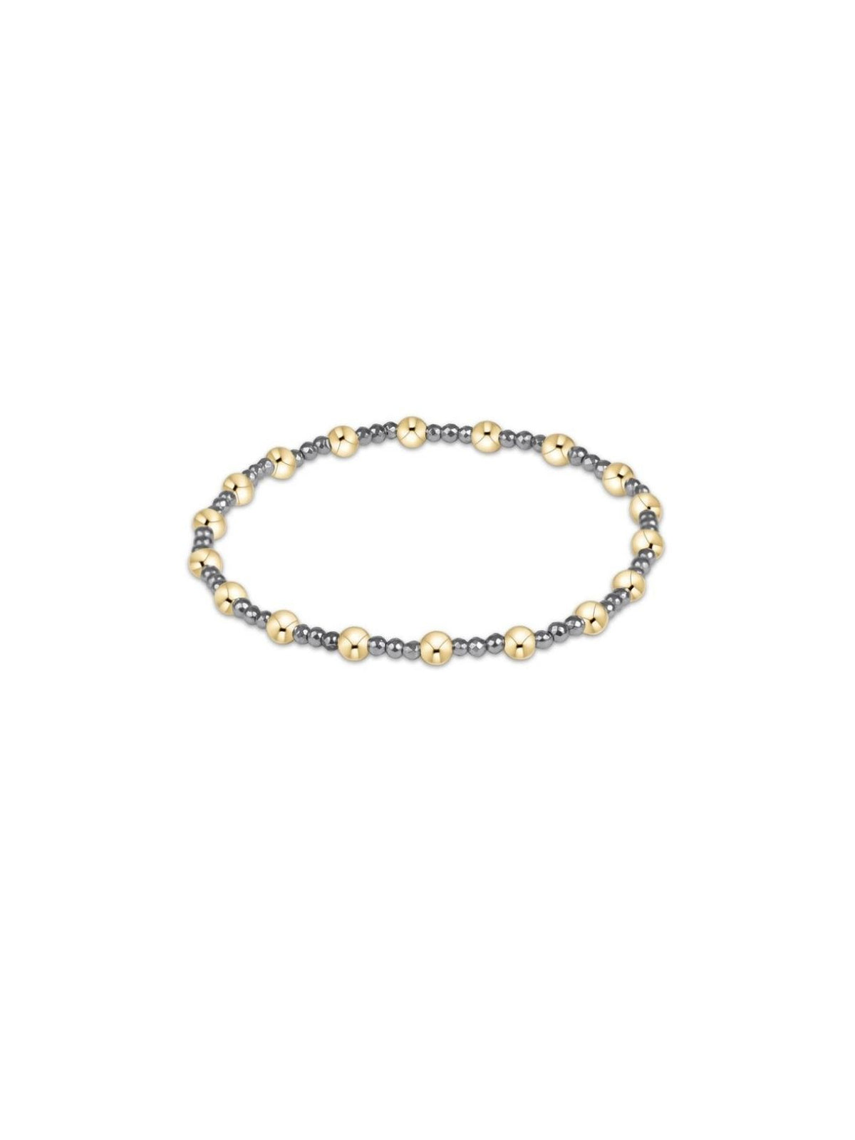 enewton Sincerity Silver Faceted Hematite 2mm Bracelet