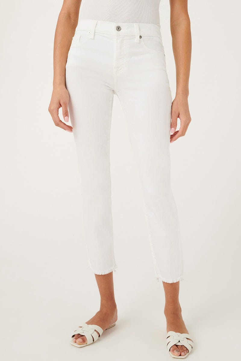 7 for all mankind roxanne in white fashion ankle 89243