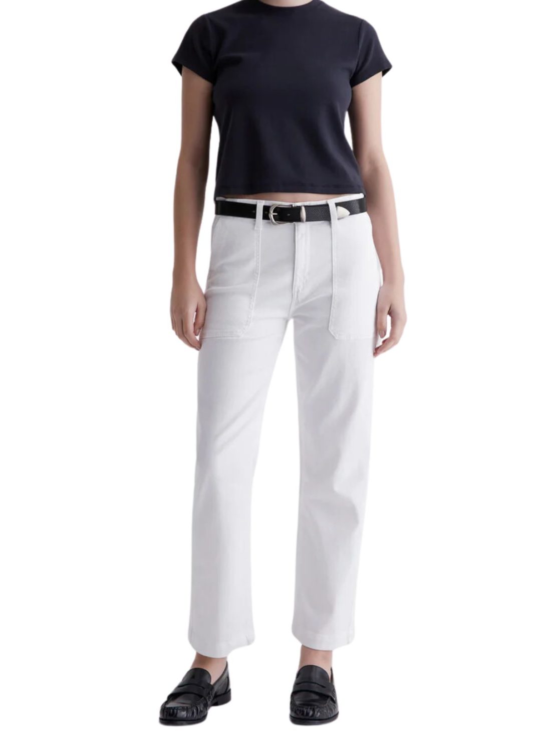 ag jeans analeigh pant in cloud white