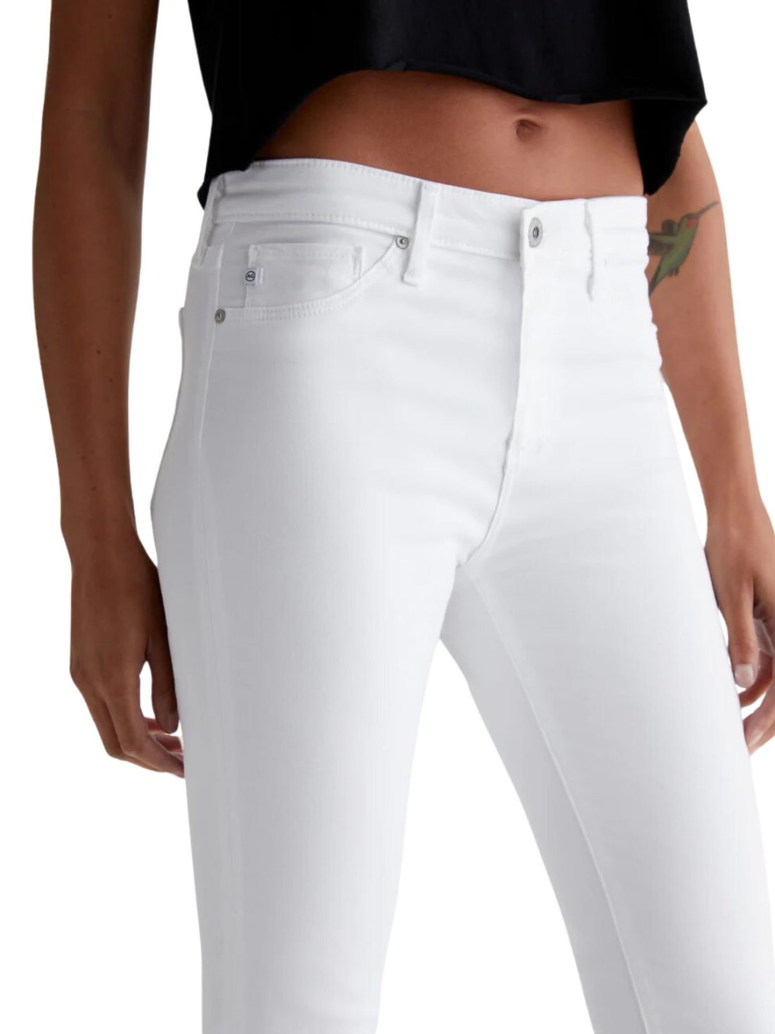ag jeans prima crop in white
