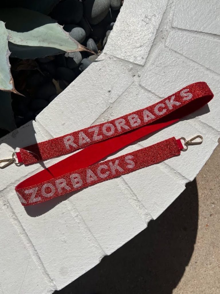 arkansas razorbacks game day purse strap