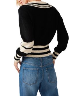 bb dakota by steve madden jen sweater in black multi