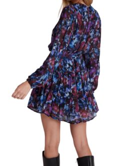 bella dahl tiered mini in midnight bloom print