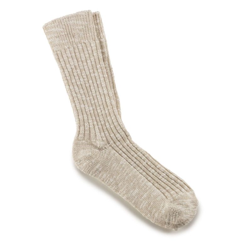 birkenstock cotton slub sock in beige