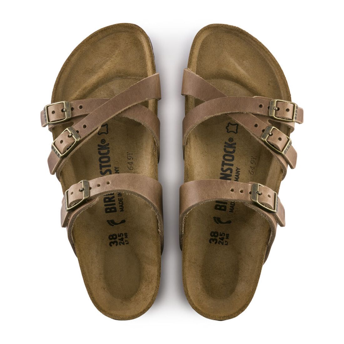 gespannen methaan Previs site Birkenstock Franca Oiled Leather in Tobacco Brown | Cotton Island Women's  Clothing Boutique