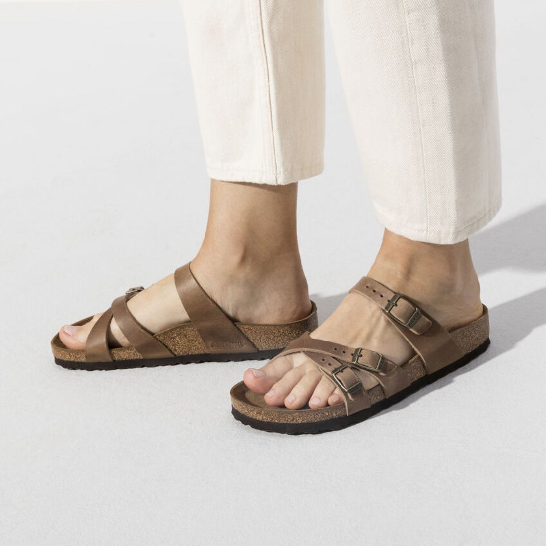 Birkenstock Franca Leather in Tobacco | Cotton Island Women's Clothing Boutique