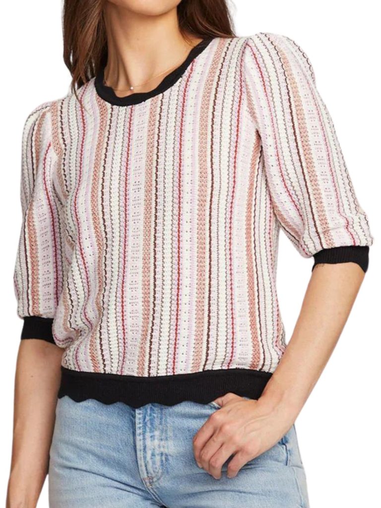chaser skye blouse in canyon stripe
