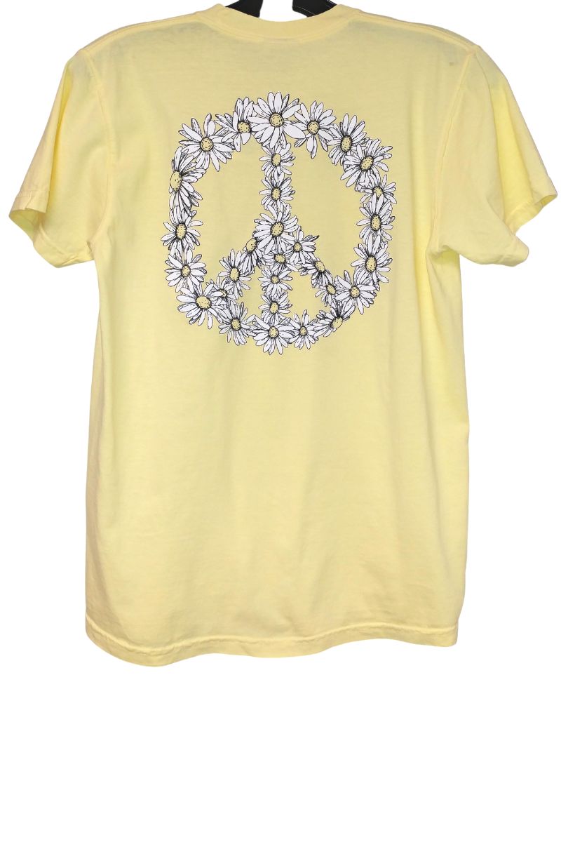 cotton island ss daisy tee in butter 111335