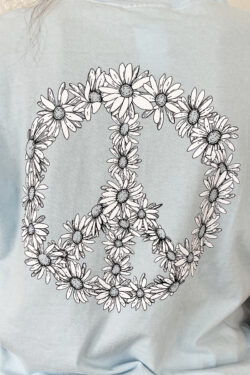 cotton island s/s daisy tee in chambrey