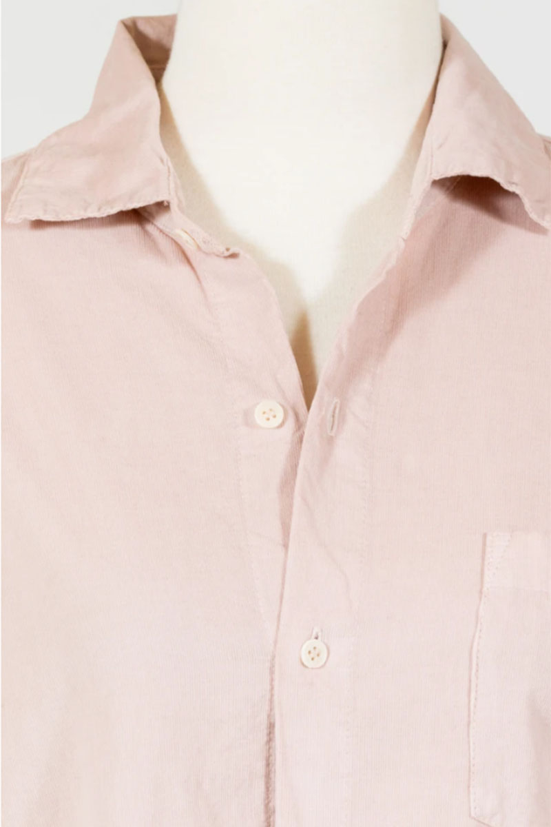 cp shades marella baby cord button up shirt in dusty lavender 95253