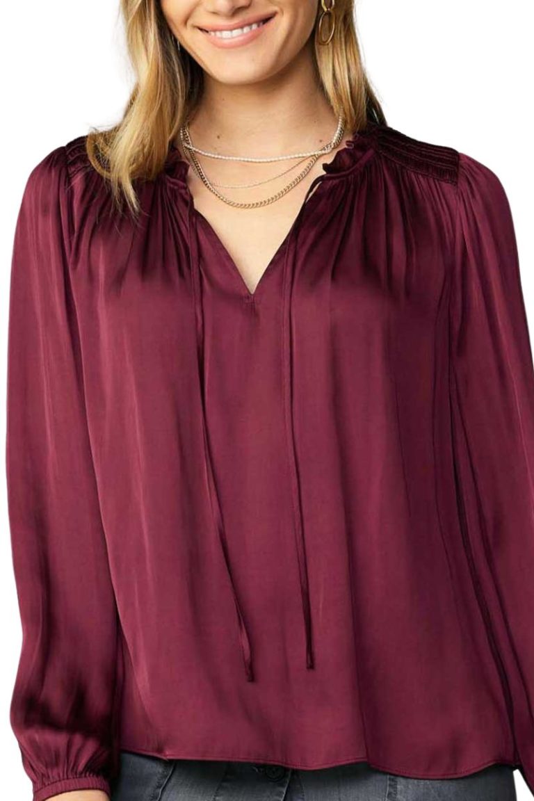 current air l/s silky top in wine