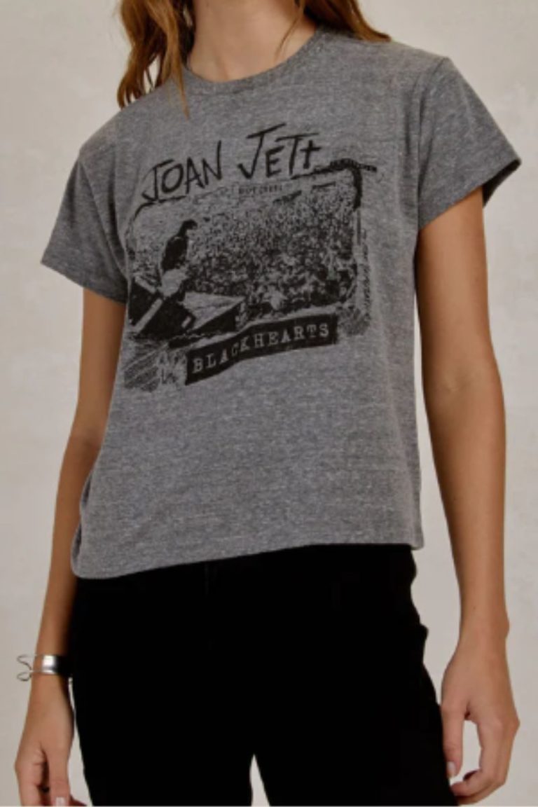 daydreamer joan jett and the blackhearts solo tee in heather grey