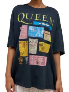 daydreamer queen ticket collage os tee
