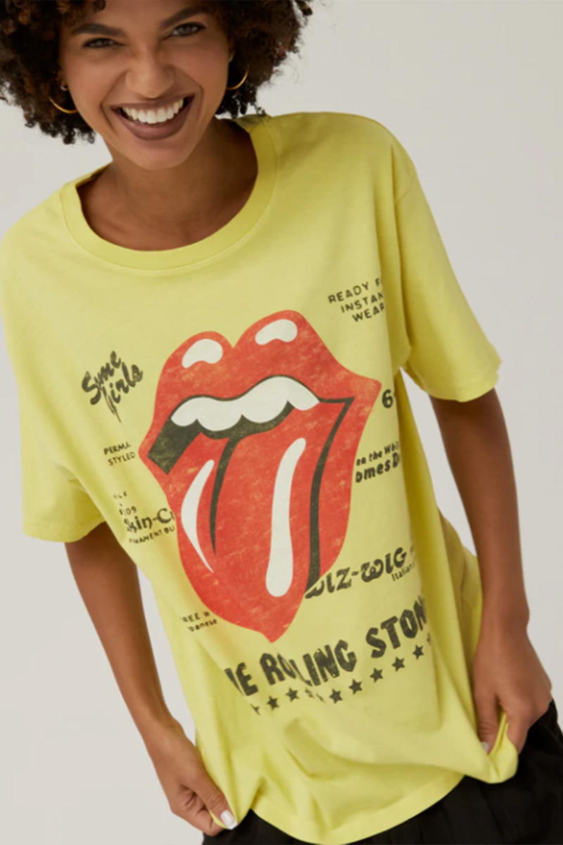daydreamer rolling stone tee in citron 112413
