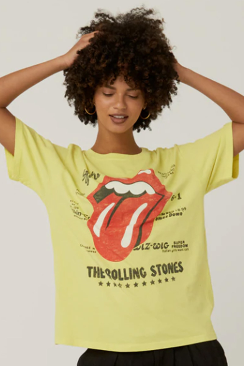 daydreamer rolling stone tee in citron 112413