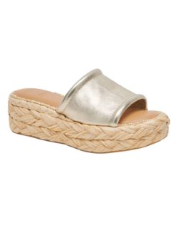 dolce vita chavi sandal in lt gold metallic leather