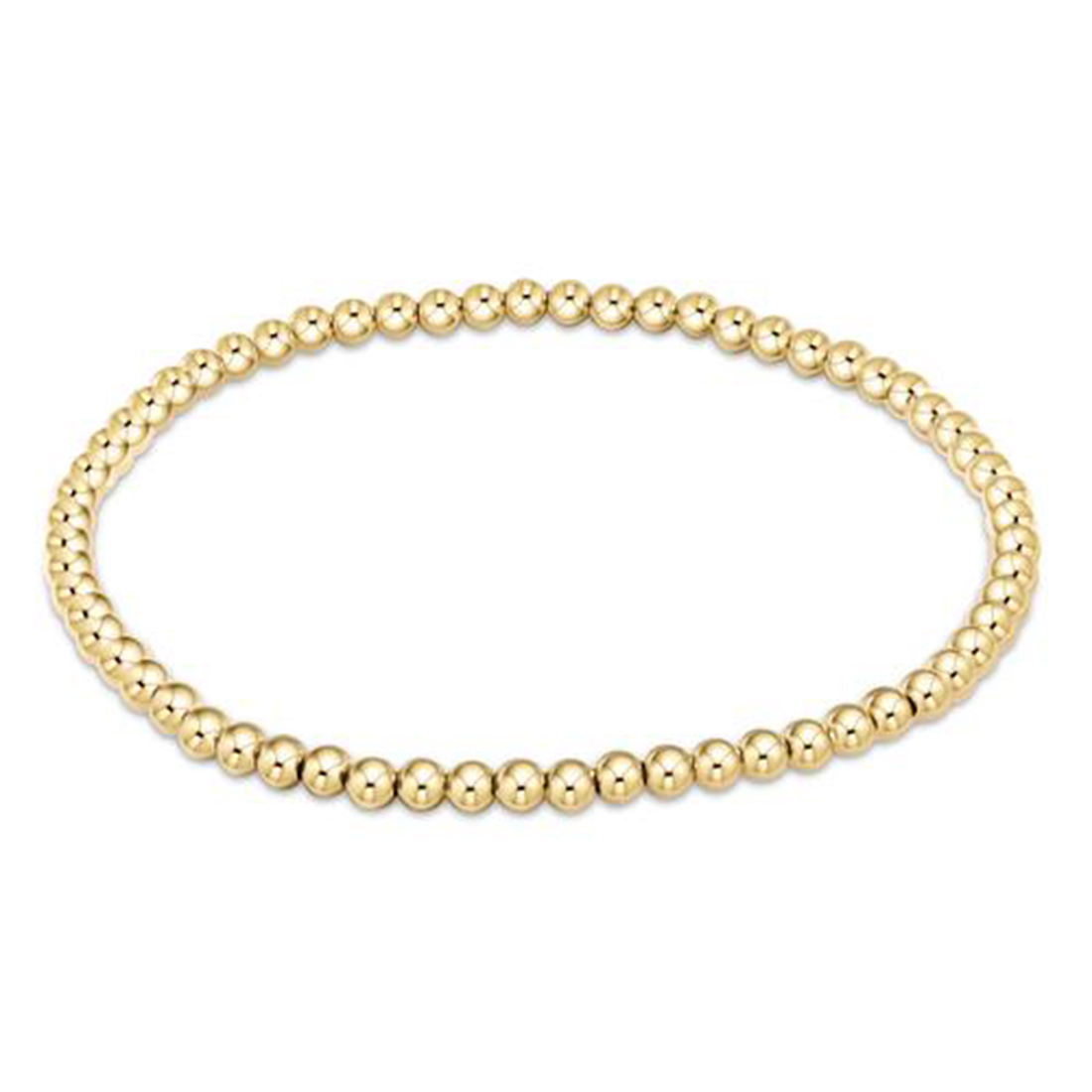 e newton 4mm classic gold bead bracelet 99479
