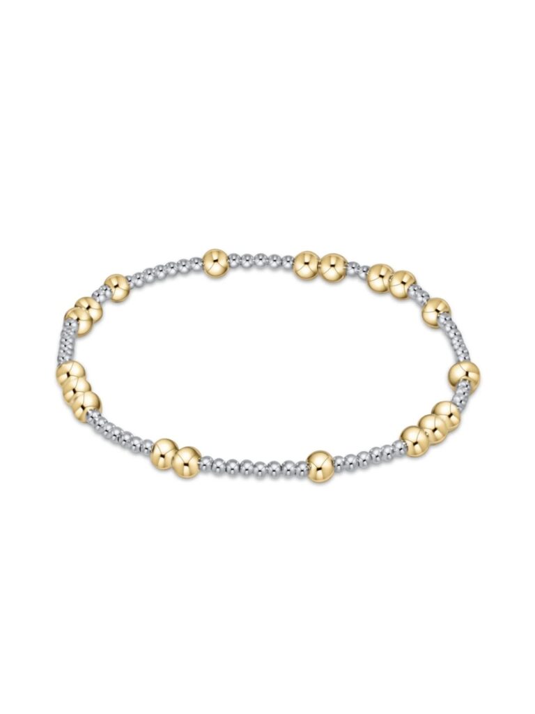 e newton hope unwritten 5mm extended 7.25" bracelet in mixed metals