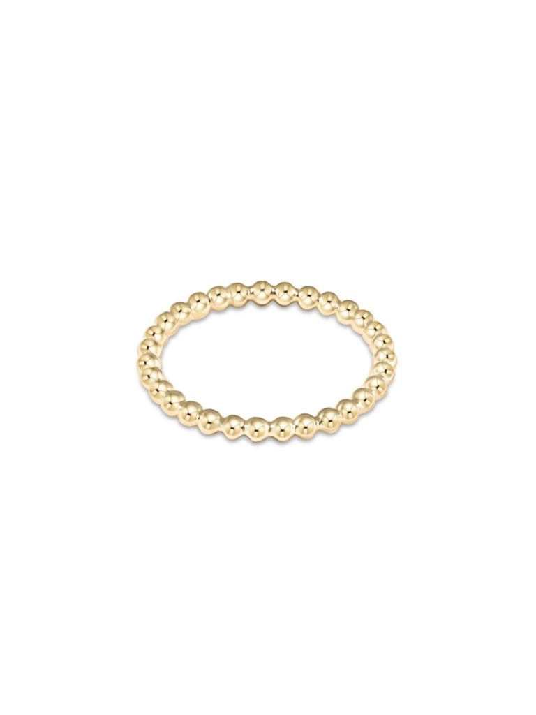 enewton classic 2mm bead ring in gold
