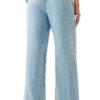 Faherty Brand Dream Gauze Wide Leg Pant in Lt Indigo