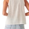 Faherty Brand Willa Sleeveless Top in White