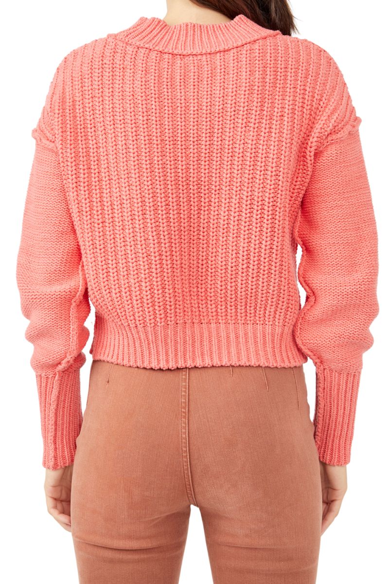 Free People Bell Song Pullover Sweater in Lyra Reef | Cotton 